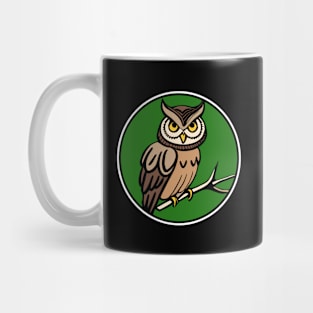 Good Ol Owl Patch with Color Background - If you used to be a Owl, a Good Old Owl too, you'll find the bestseller critter patch design perfect. Mug